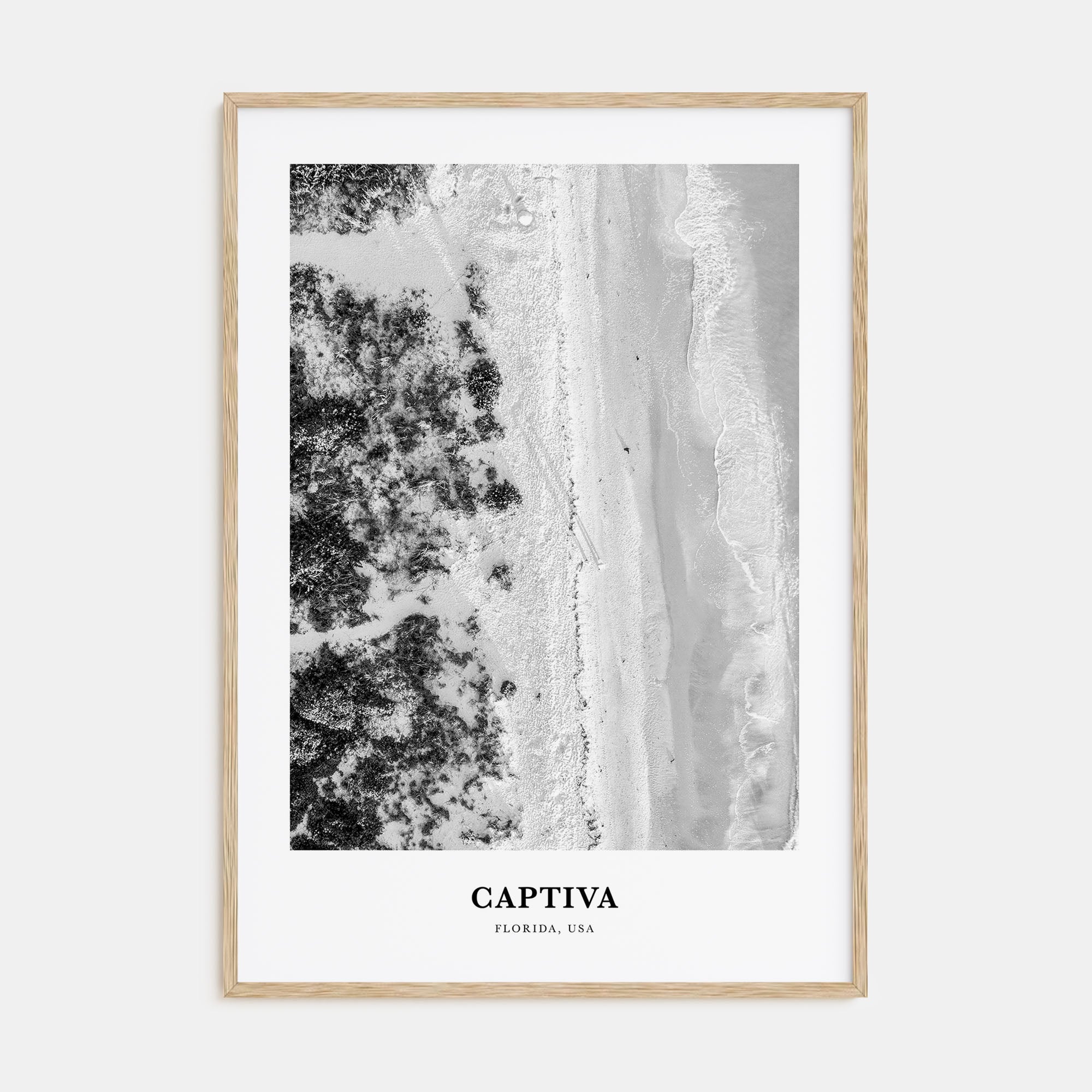 Captiva Portrait B&W No 1 Poster