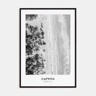 Captiva Portrait B&W No 1 Poster