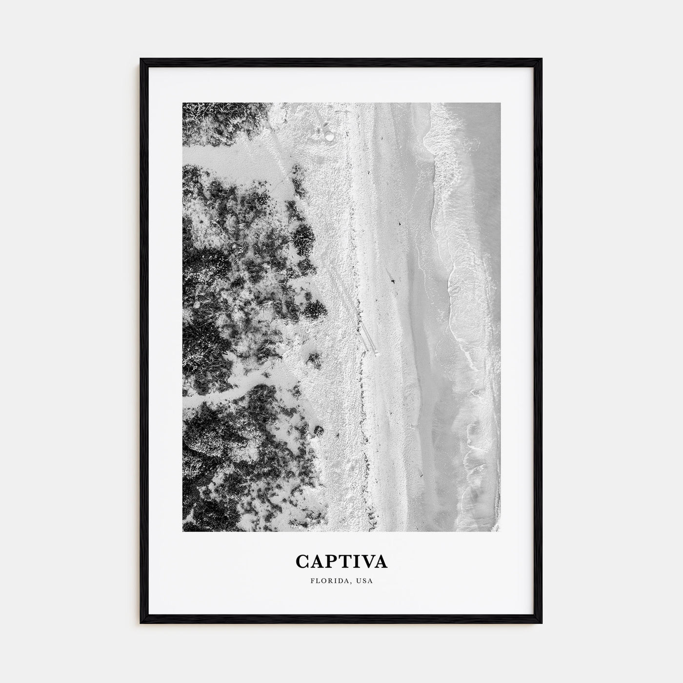 Captiva Portrait B&W No 1 Poster