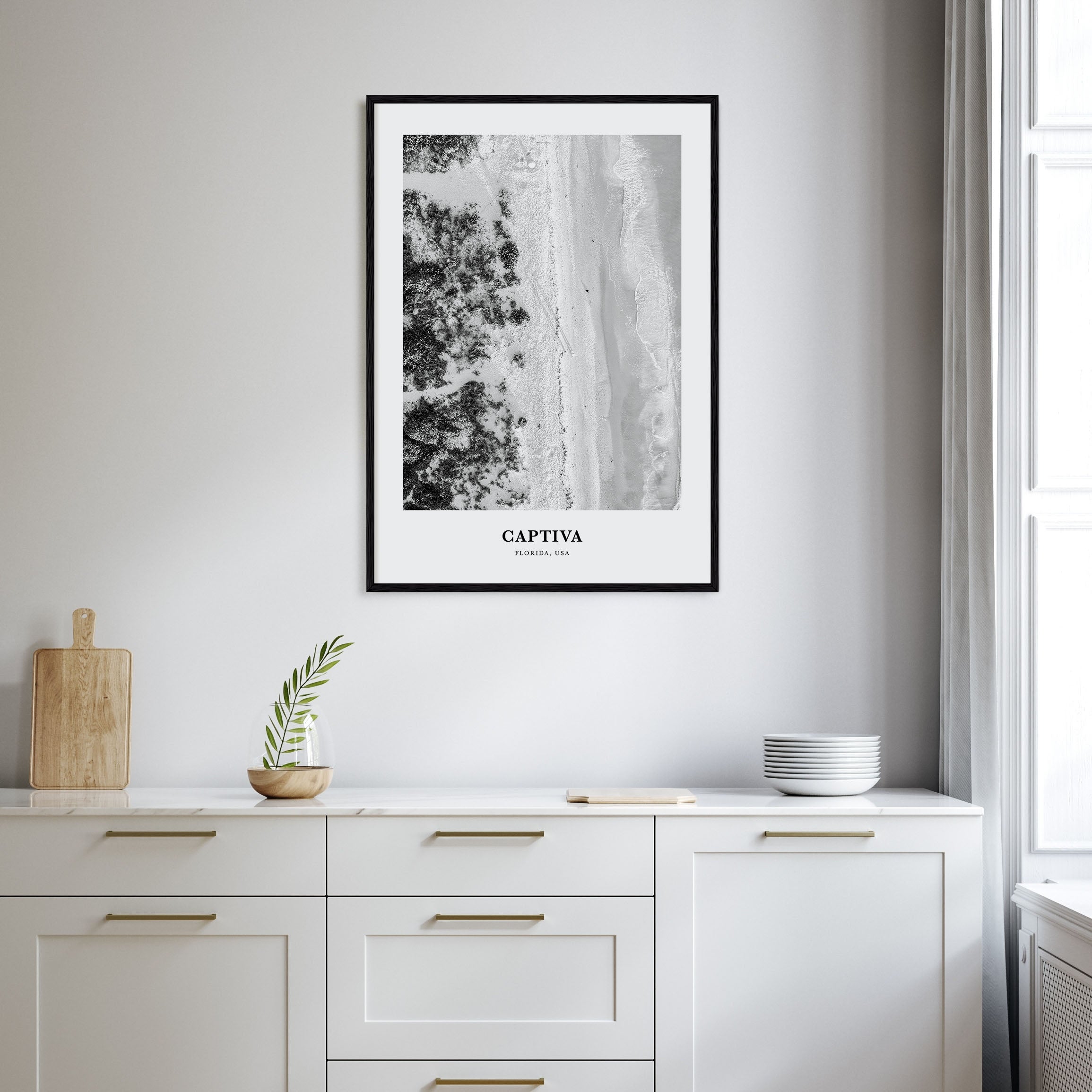 Captiva Portrait B&W No 1 Poster