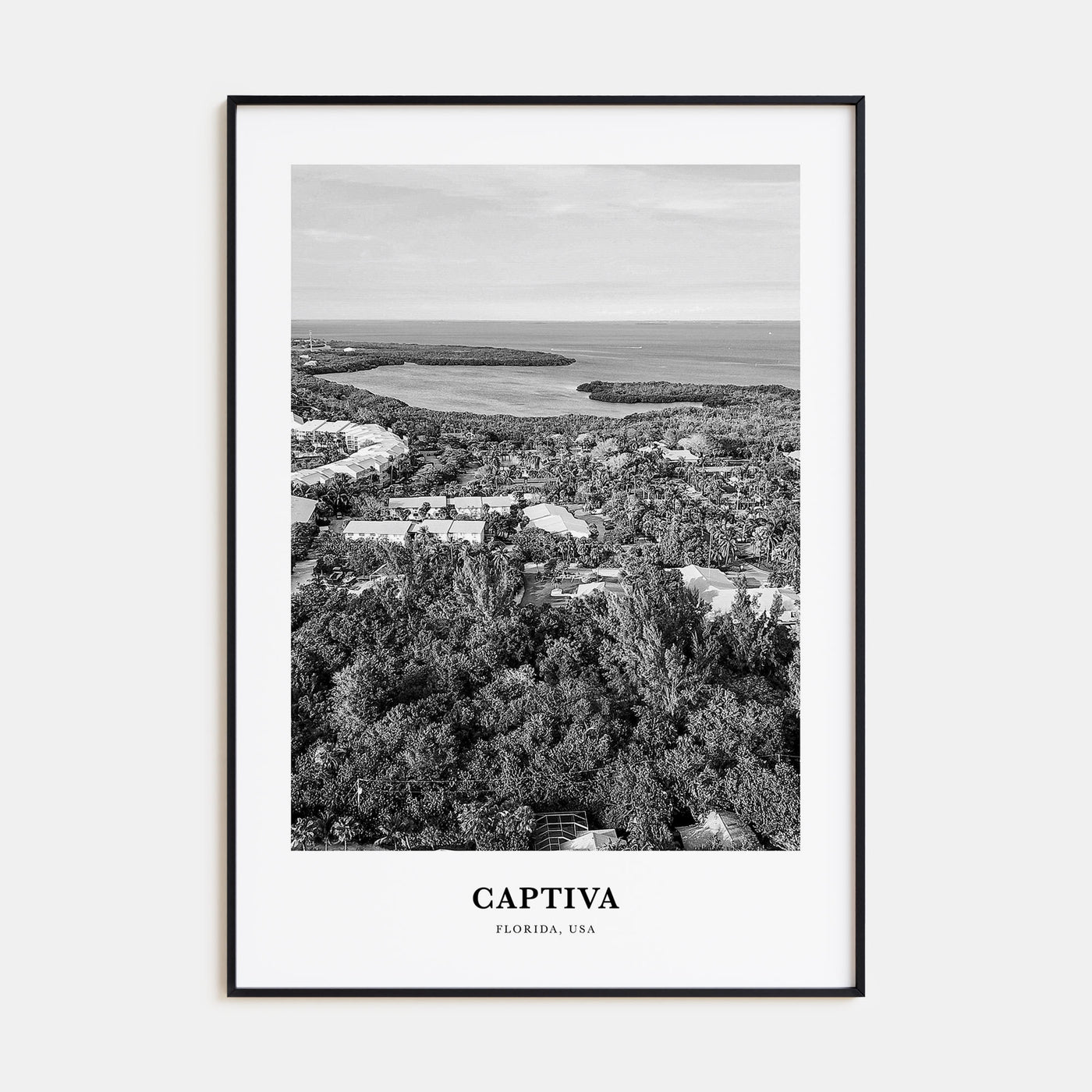 Captiva Portrait B&W No 2 Poster