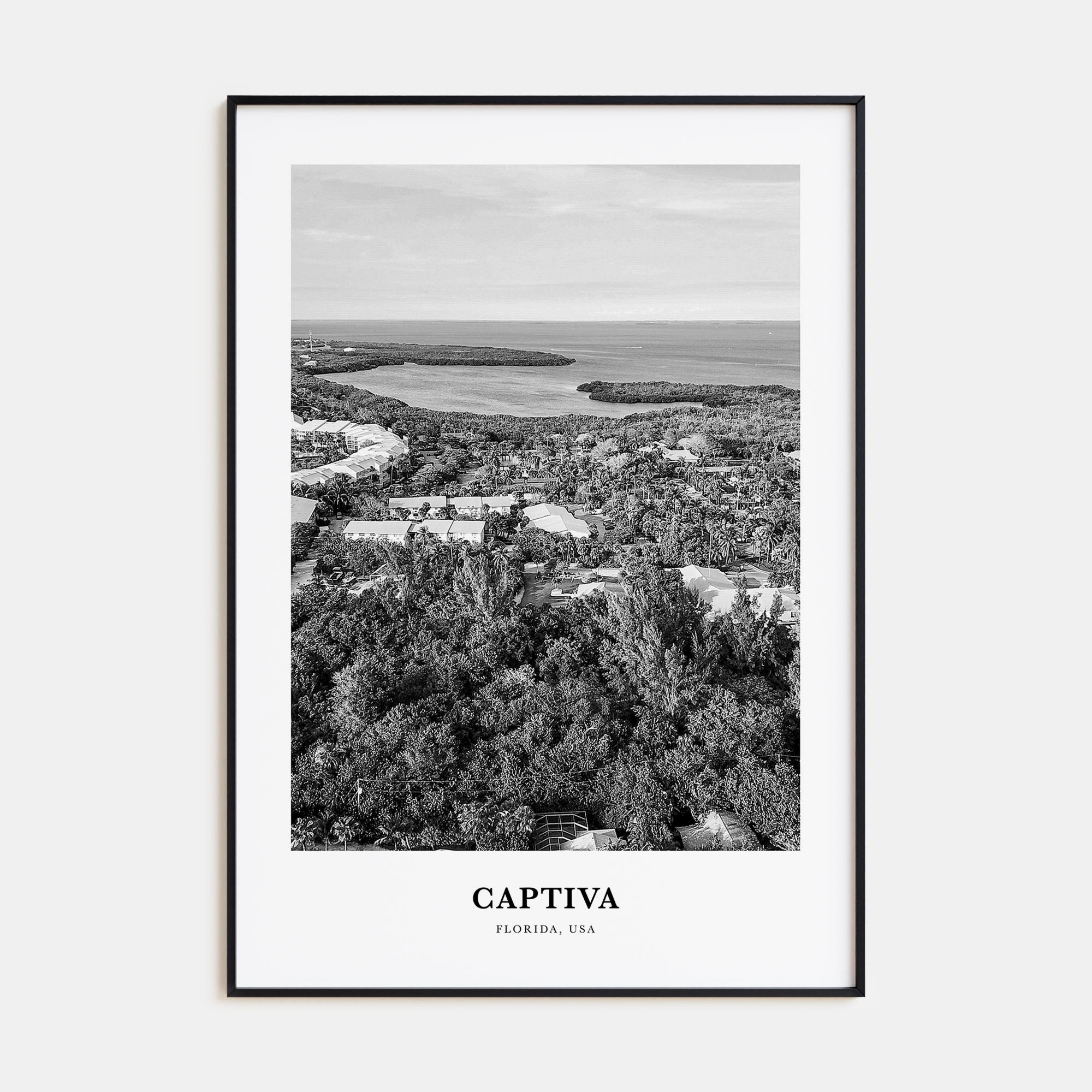 Captiva Portrait B&W No 2 Poster
