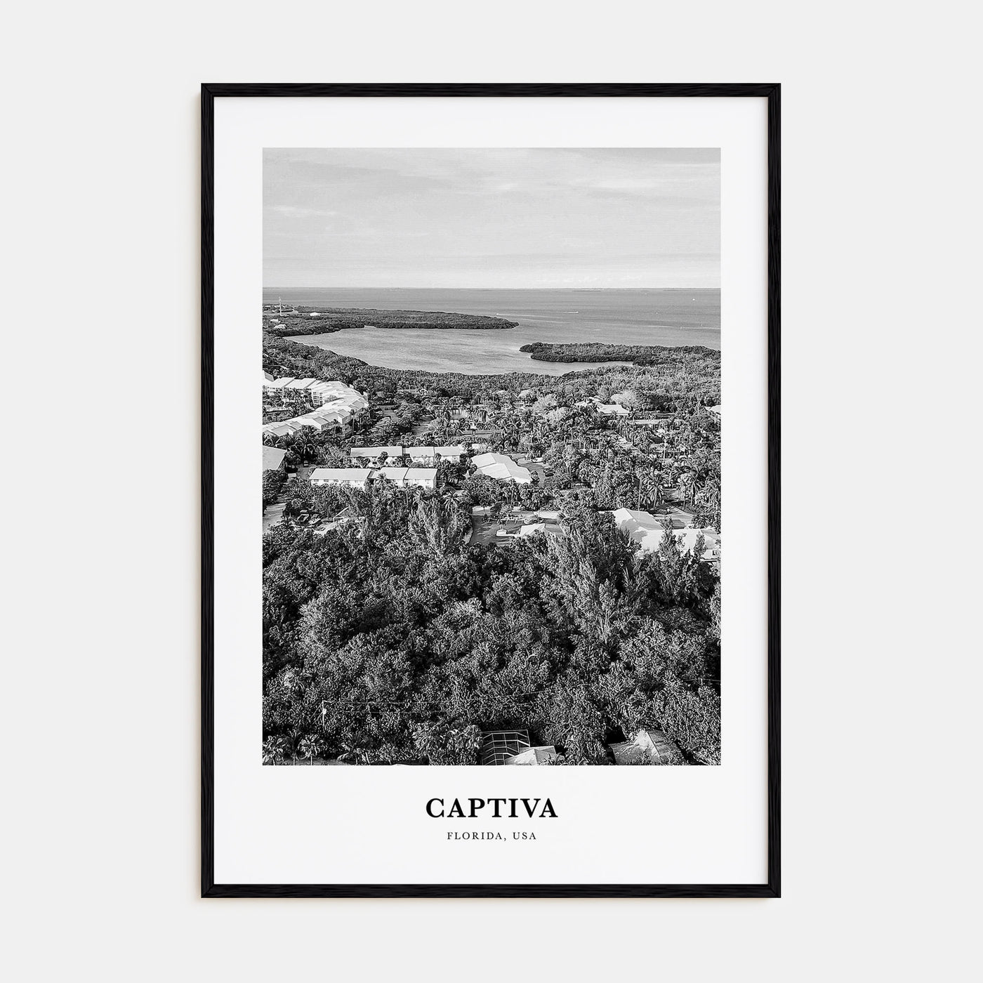 Captiva Portrait B&W No 2 Poster
