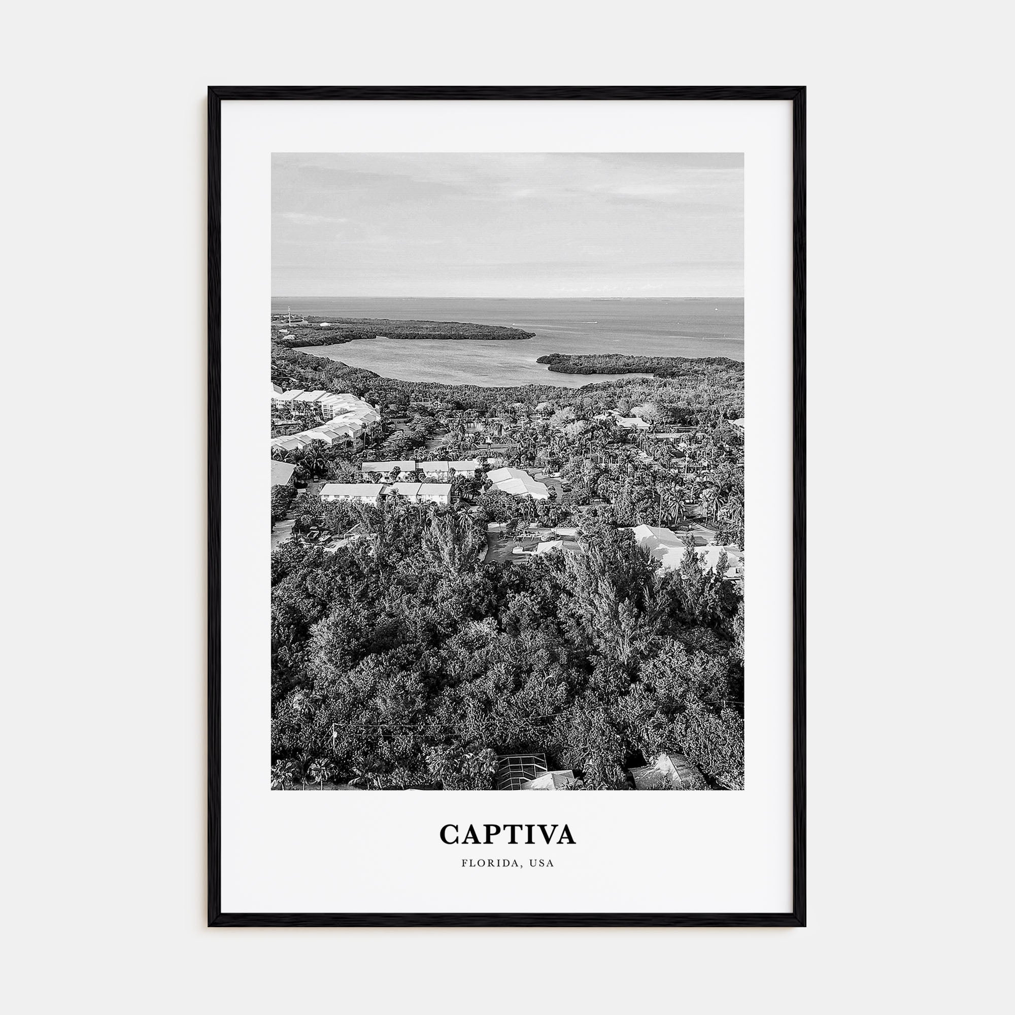 Captiva Portrait B&W No 2 Poster