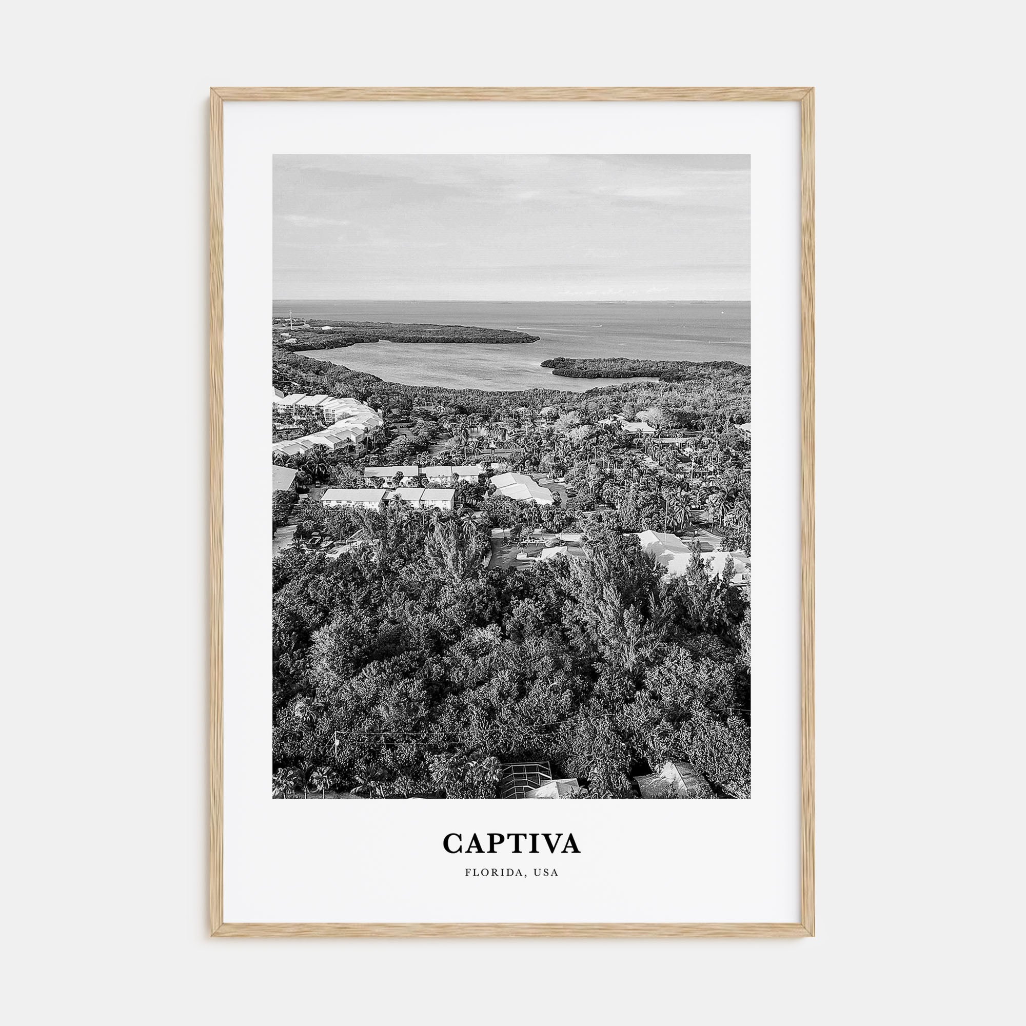 Captiva Portrait B&W No 2 Poster