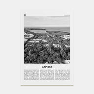 Captiva Travel B&W No 2 Poster