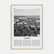 Captiva Travel B&W No 2 Poster