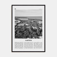 Captiva Travel B&W No 2 Poster