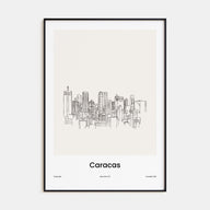 Caracas Drawn Poster