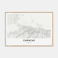 Caracas Map Landscape Poster