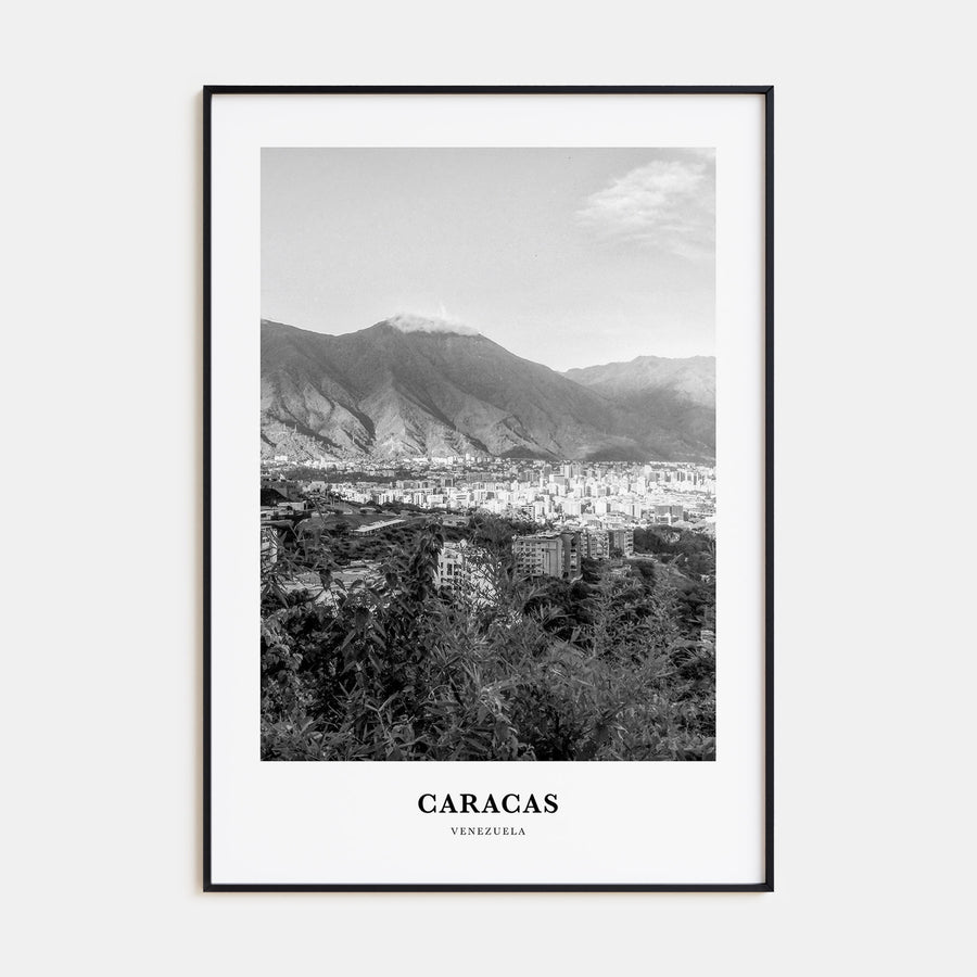 Caracas Portrait B&W No 1 Poster