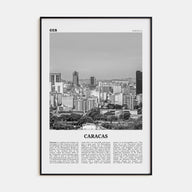 Caracas Travel B&W No 1 Poster