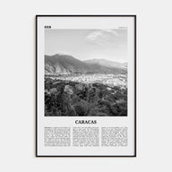 Caracas Travel B&W No 2 Poster