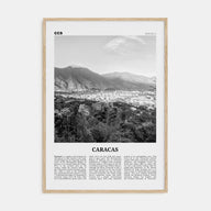 Caracas Travel B&W No 2 Poster