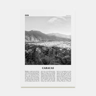 Caracas Travel B&W No 2 Poster