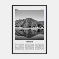 Caracas Travel B&W No 3 Poster