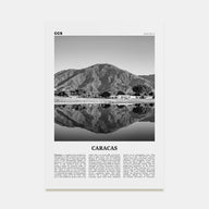 Caracas Travel B&W No 3 Poster