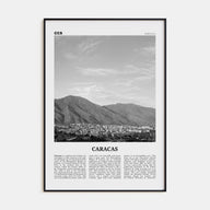 Caracas Travel B&W No 4 Poster