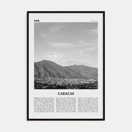 Caracas Travel B&W No 4 Poster