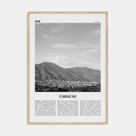 Caracas Travel B&W No 4 Poster