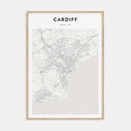 Cardiff Map Portrait Poster