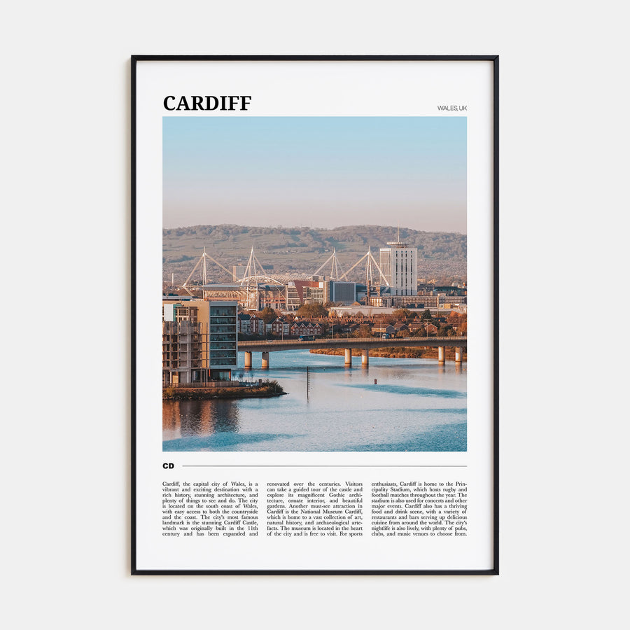Cardiff Travel Color Poster
