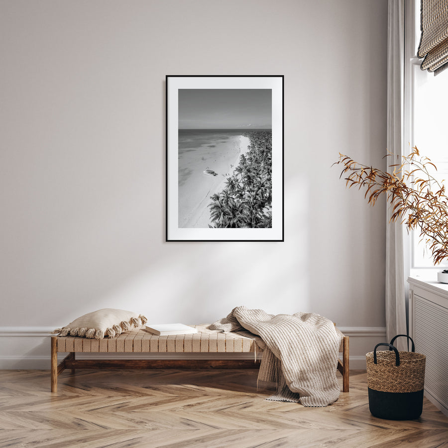 Caribbean Photo B&W Poster