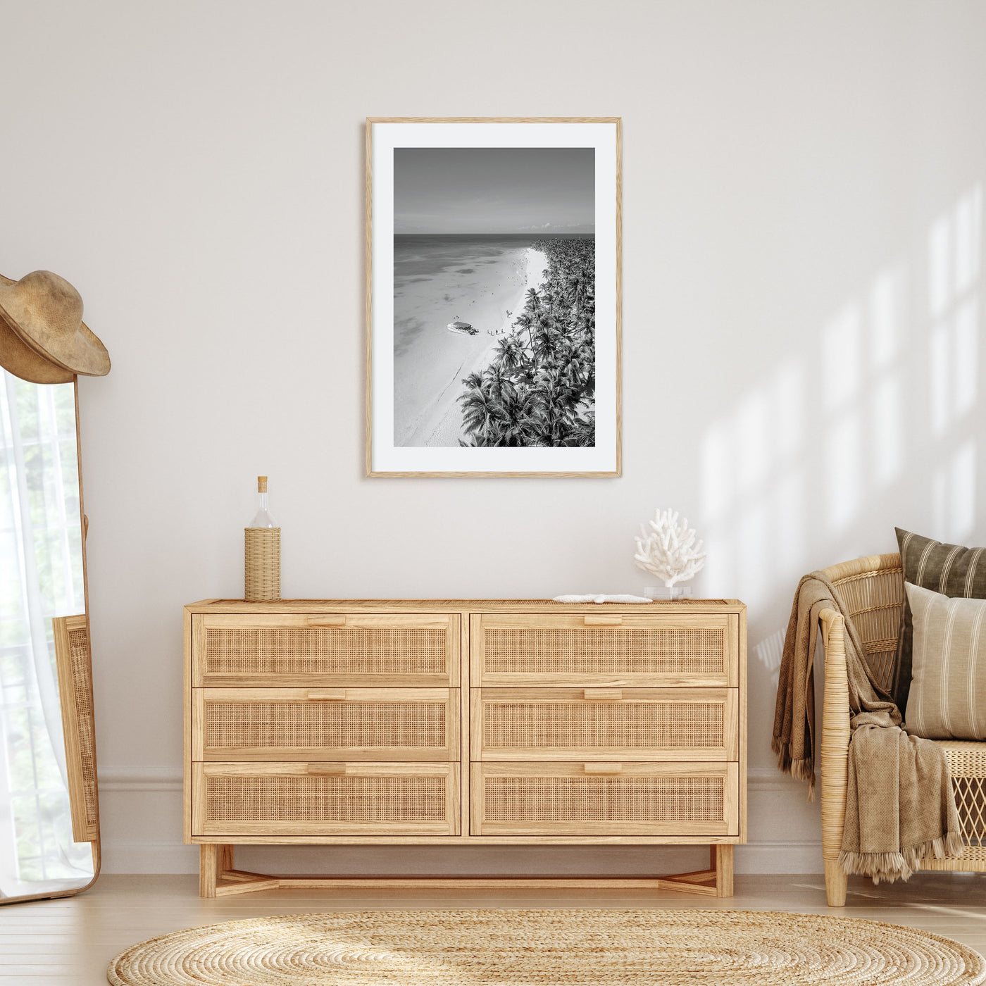 Caribbean Photo B&W Poster