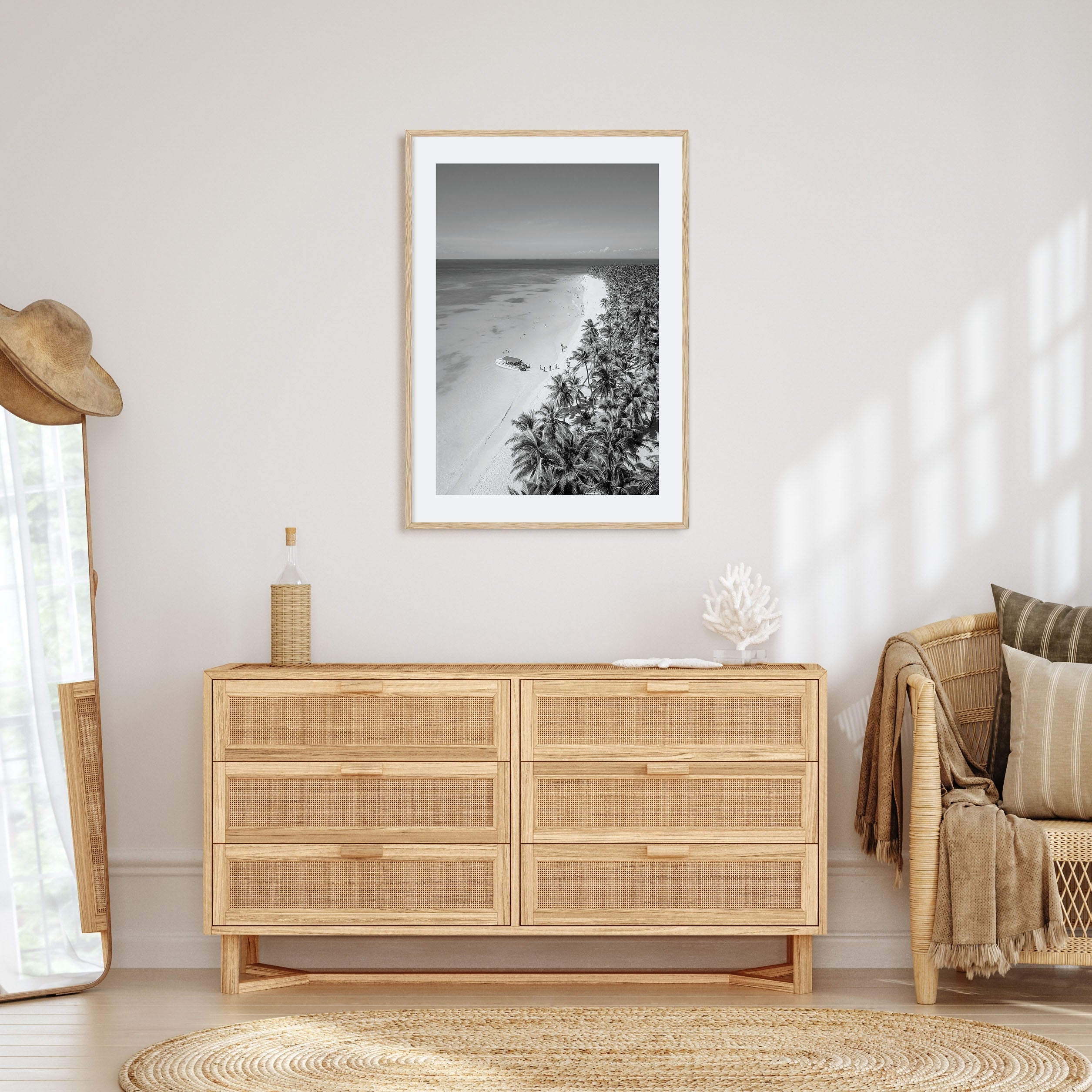 Caribbean Photo B&W Poster