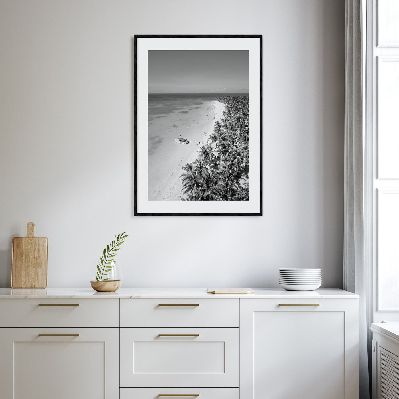 Caribbean Photo B&W Poster