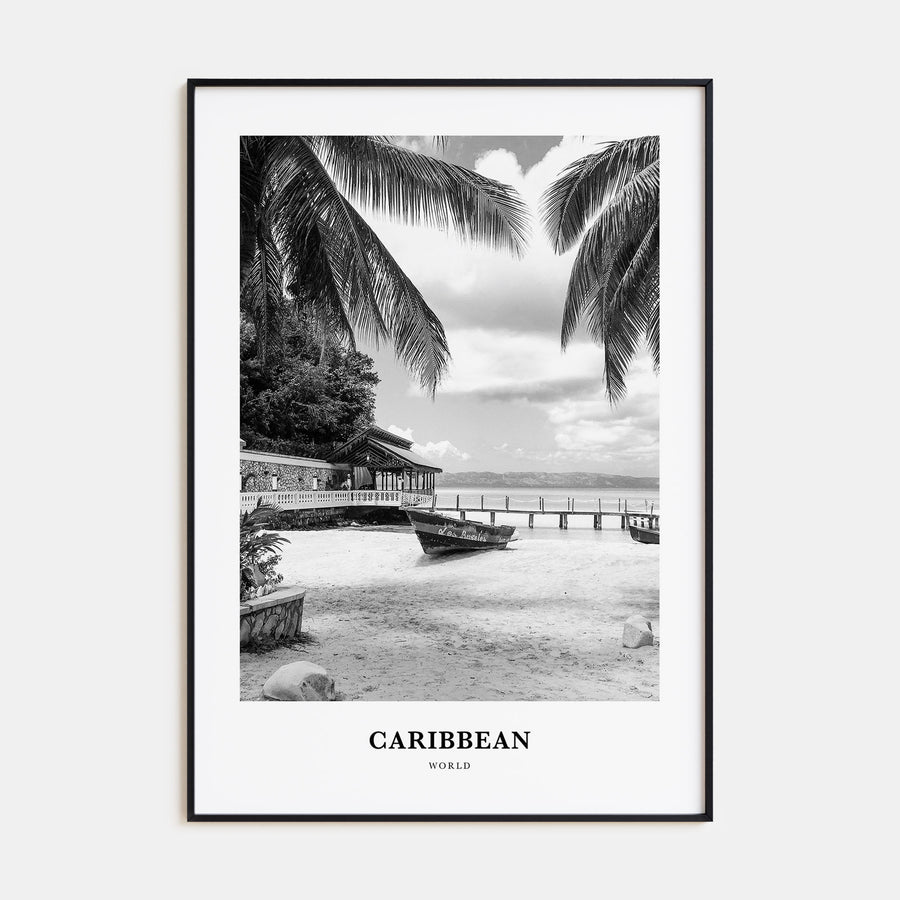 Caribbean Portrait B&W No 1 Poster