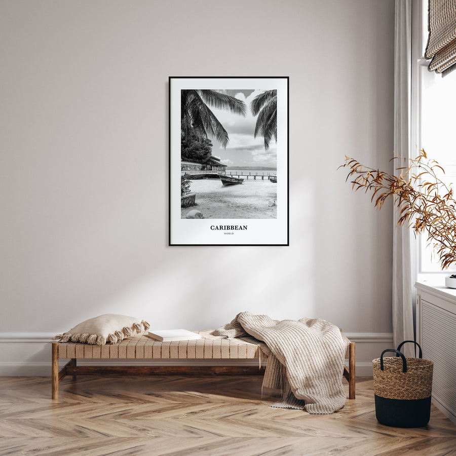 Caribbean Portrait B&W No 1 Poster