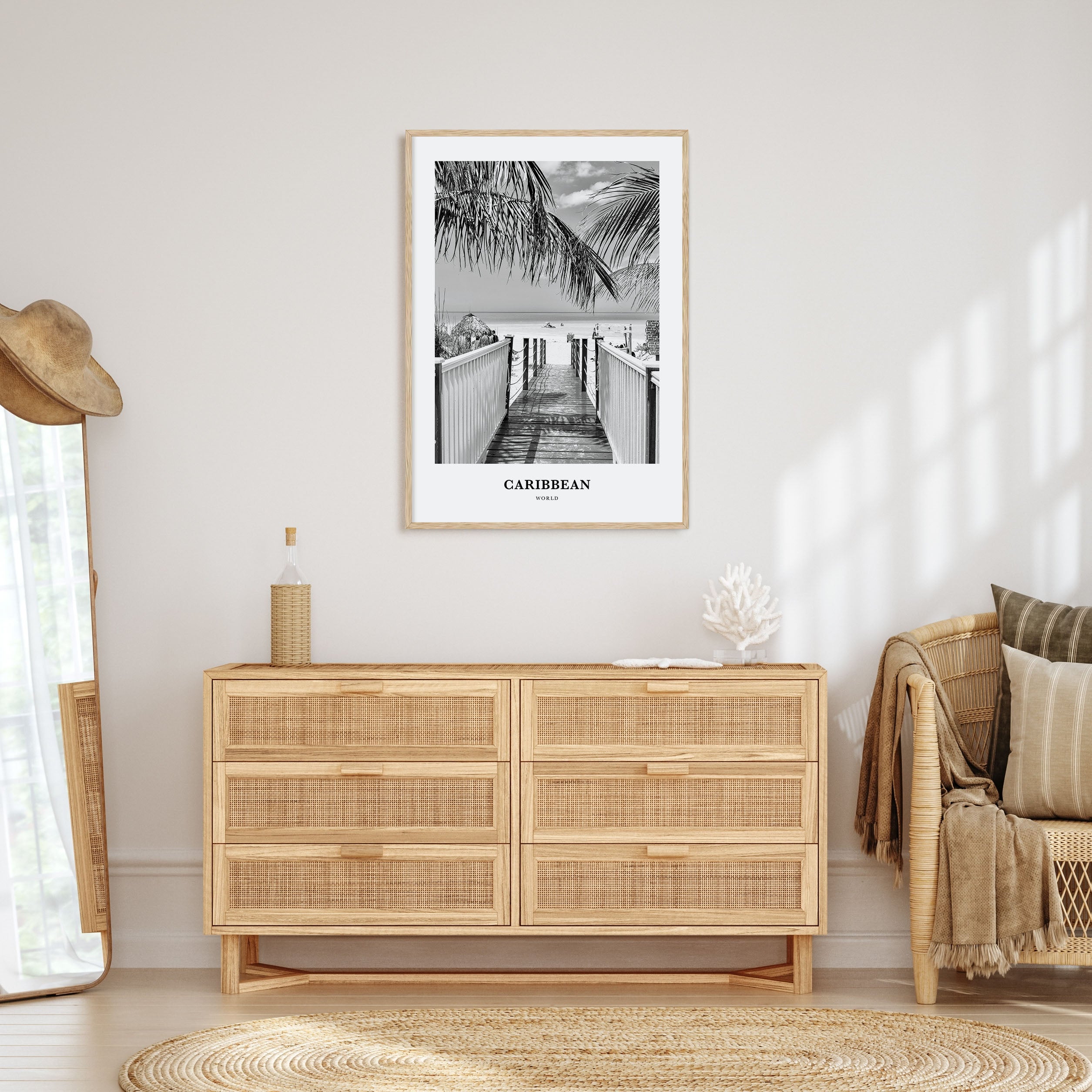 Caribbean Portrait B&W No 2 Poster