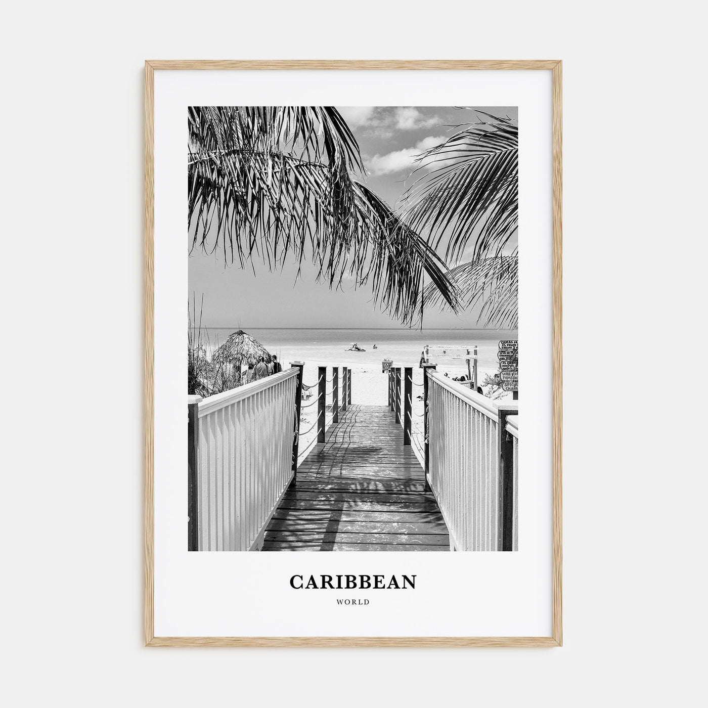Caribbean Portrait B&W No 2 Poster