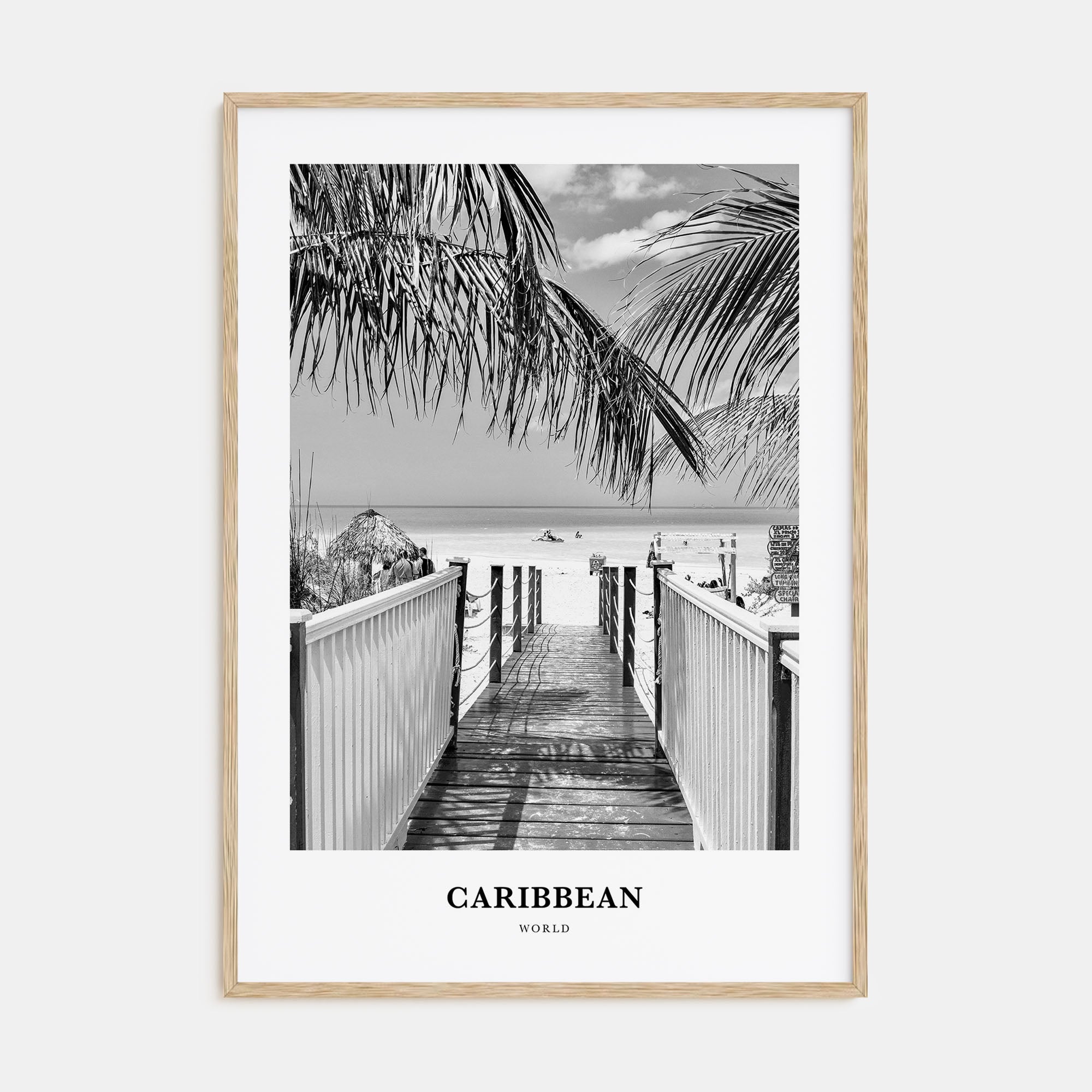 Caribbean Portrait B&W No 2 Poster