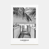 Caribbean Portrait B&W No 2 Poster