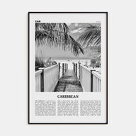 Caribbean Travel B&W No 2 Poster