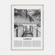 Caribbean Travel B&W No 2 Poster