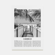 Caribbean Travel B&W No 2 Poster