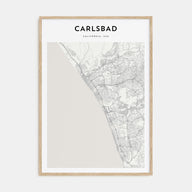 Carlsbad Map Portrait Poster