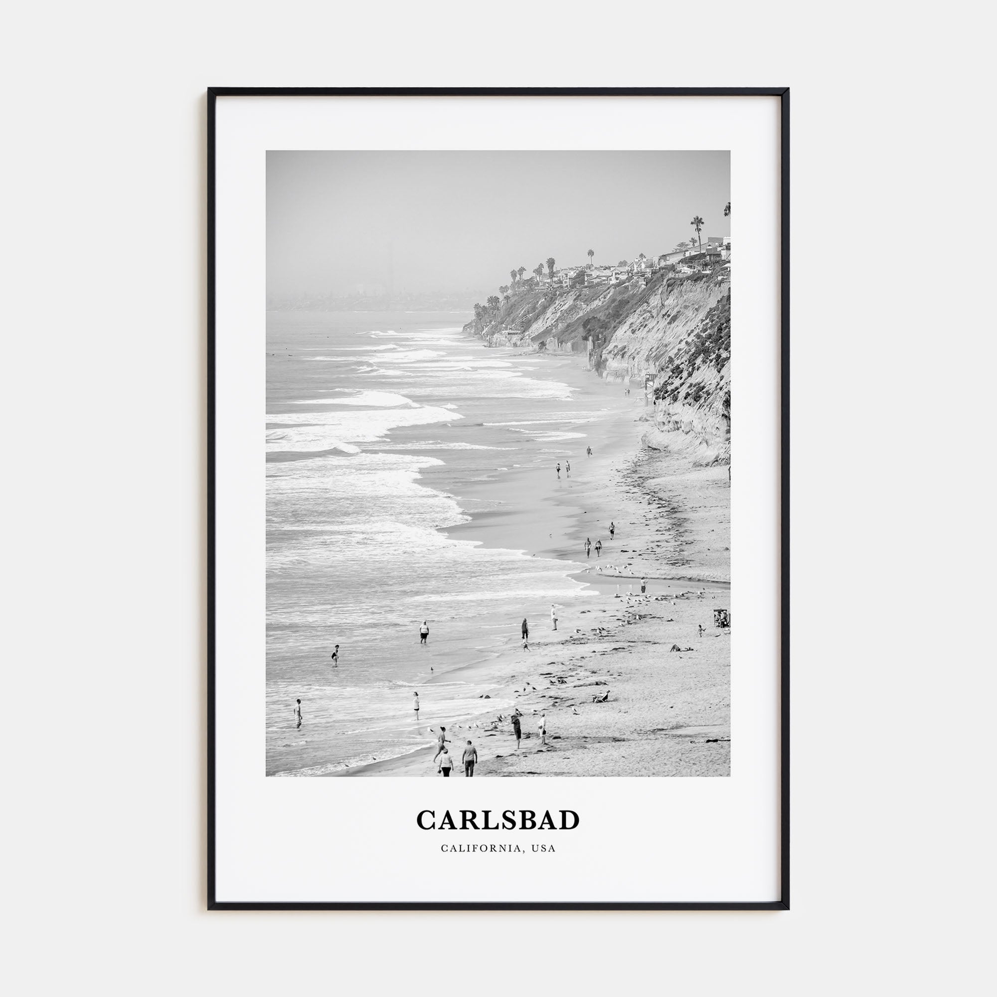 Carlsbad Portrait B&W No 1 Poster