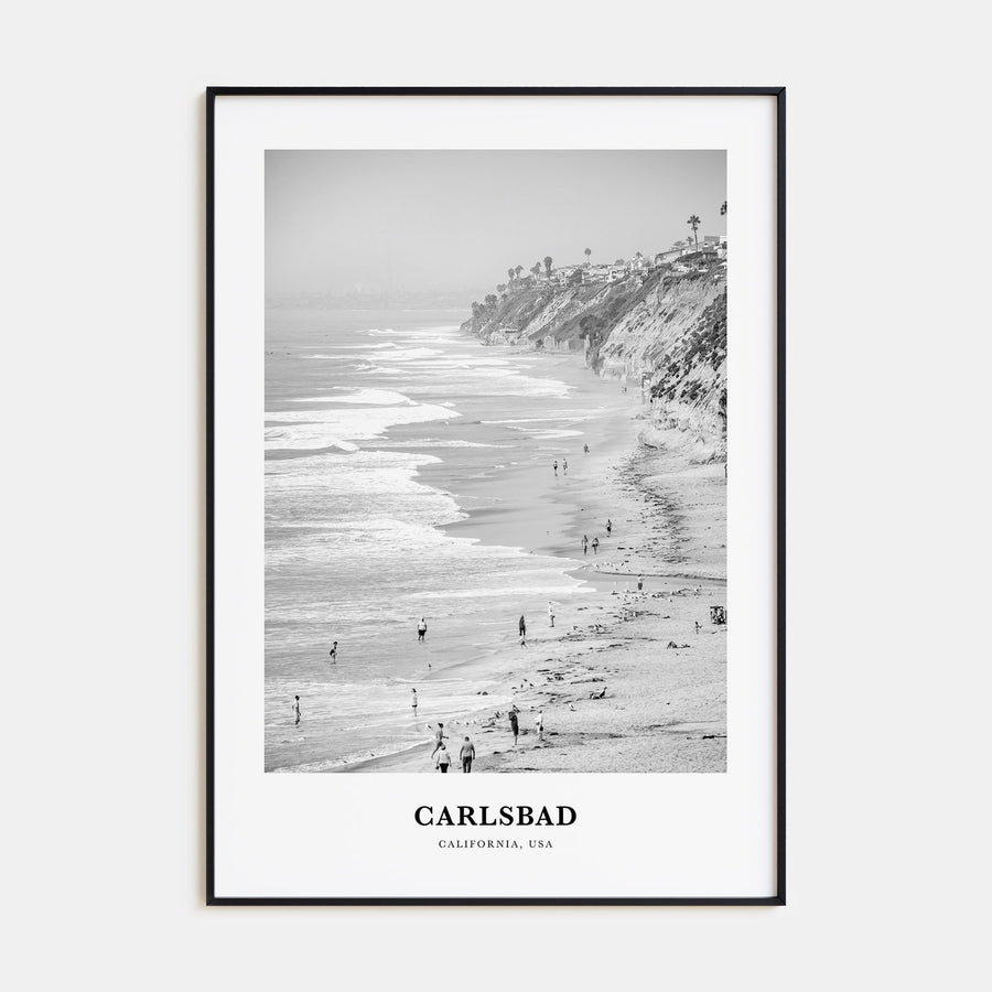 Carlsbad Portrait B&W No 1 Poster