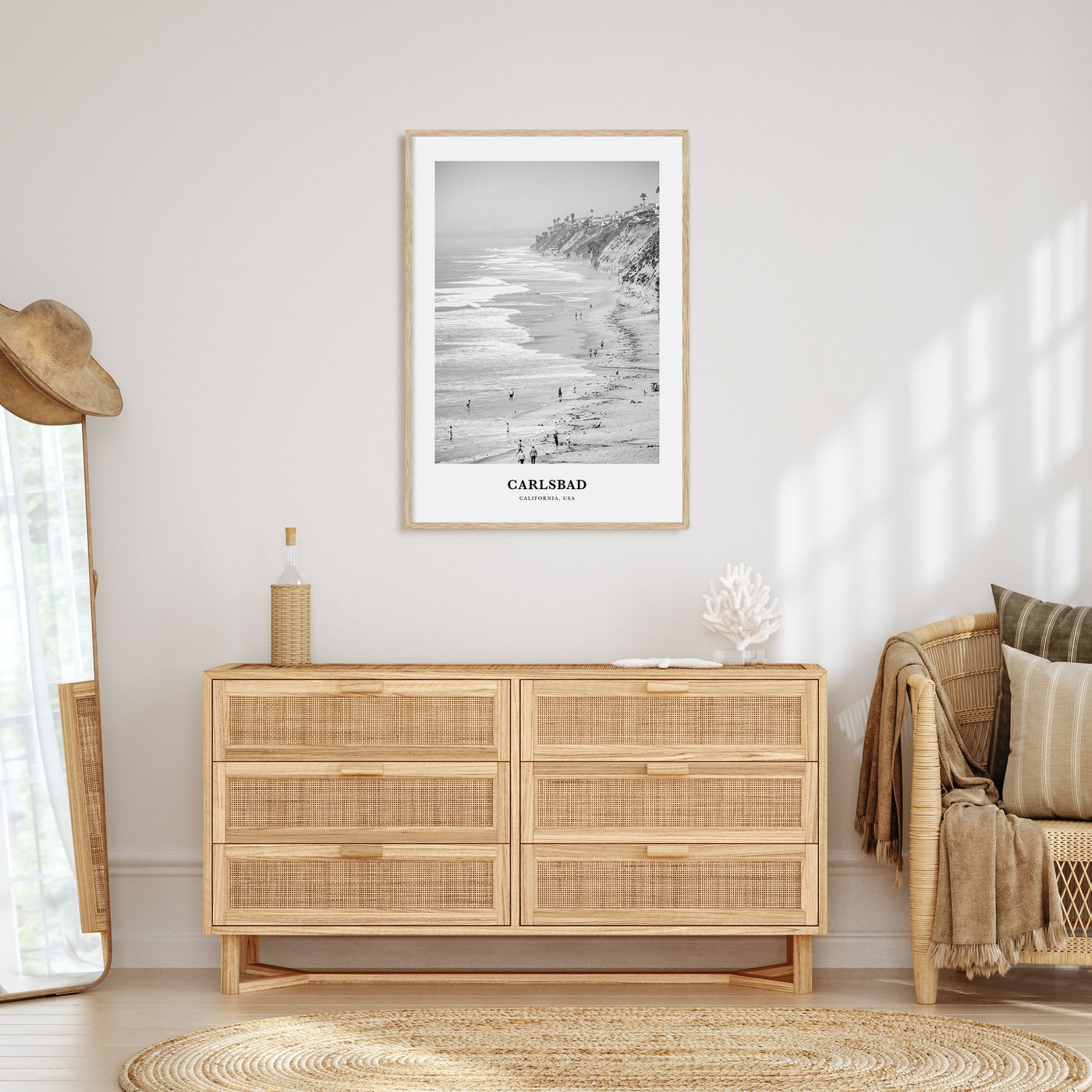 Carlsbad Portrait B&W No 1 Poster