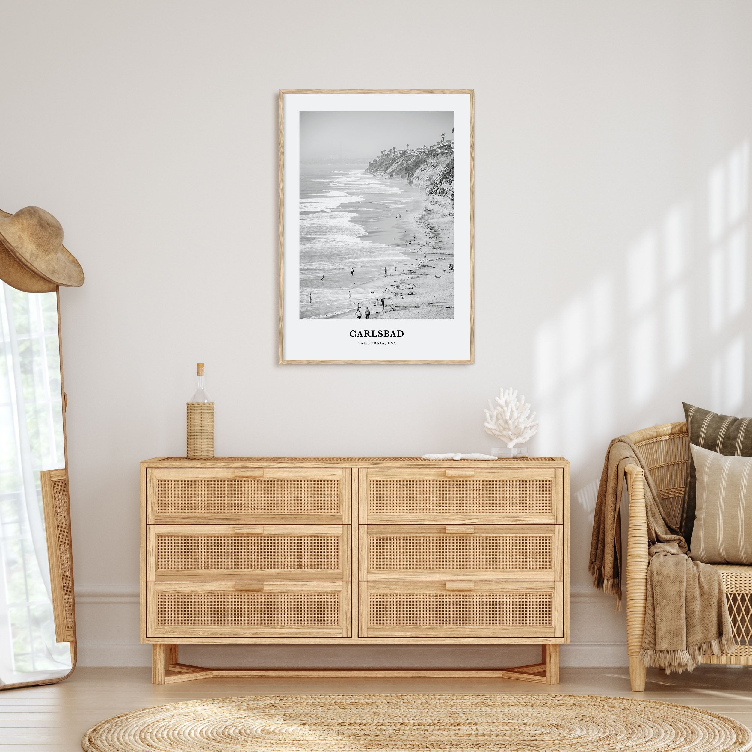 Carlsbad Portrait B&W No 1 Poster