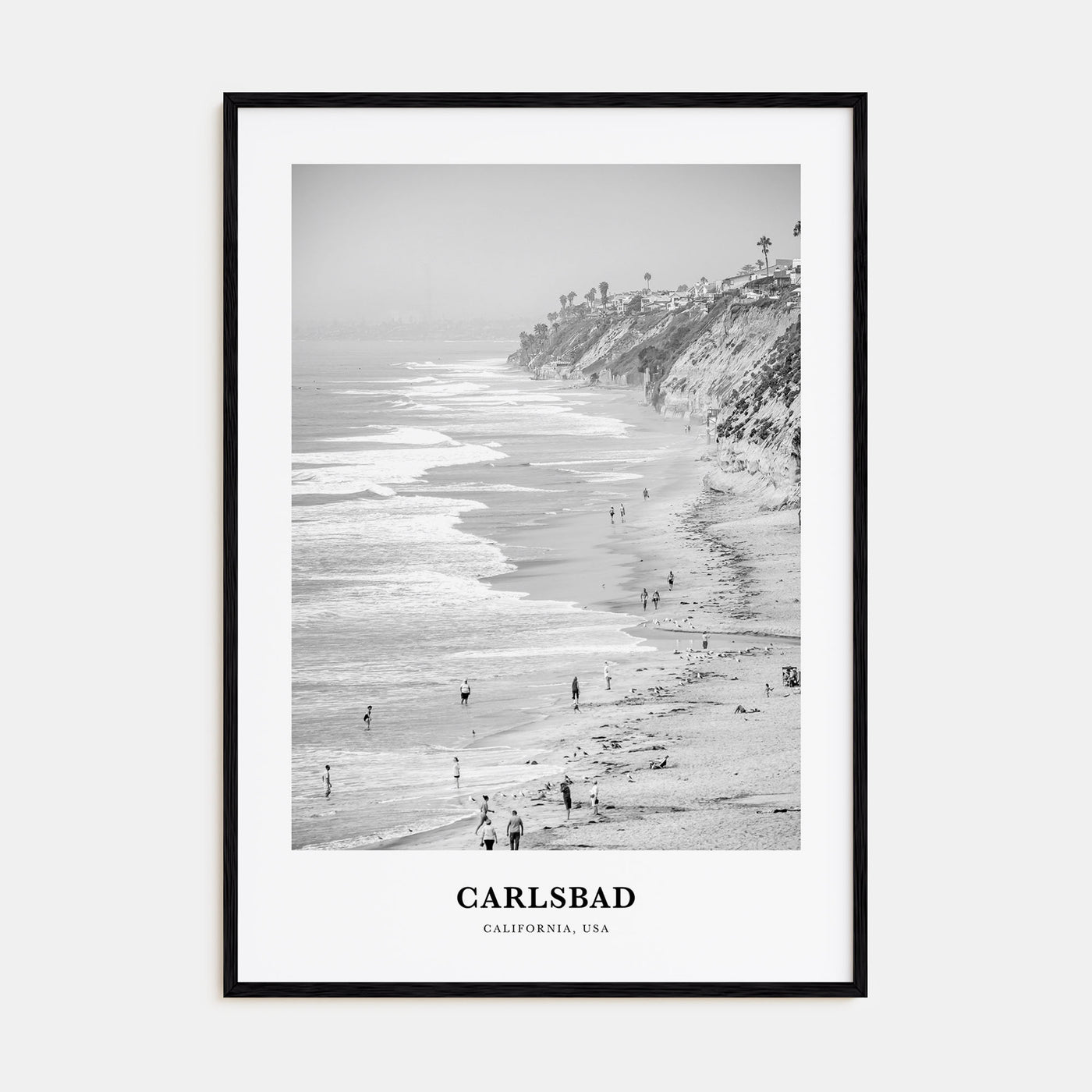 Carlsbad Portrait B&W No 1 Poster