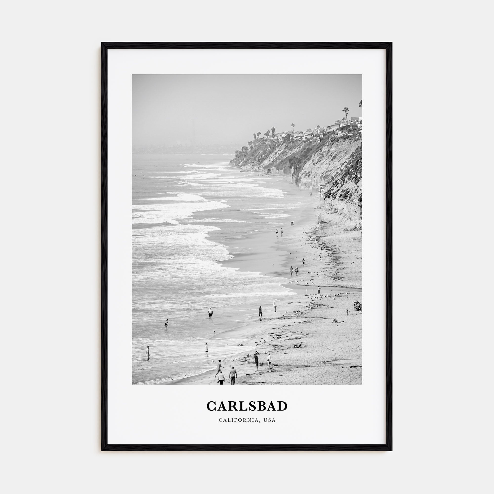 Carlsbad Portrait B&W No 1 Poster