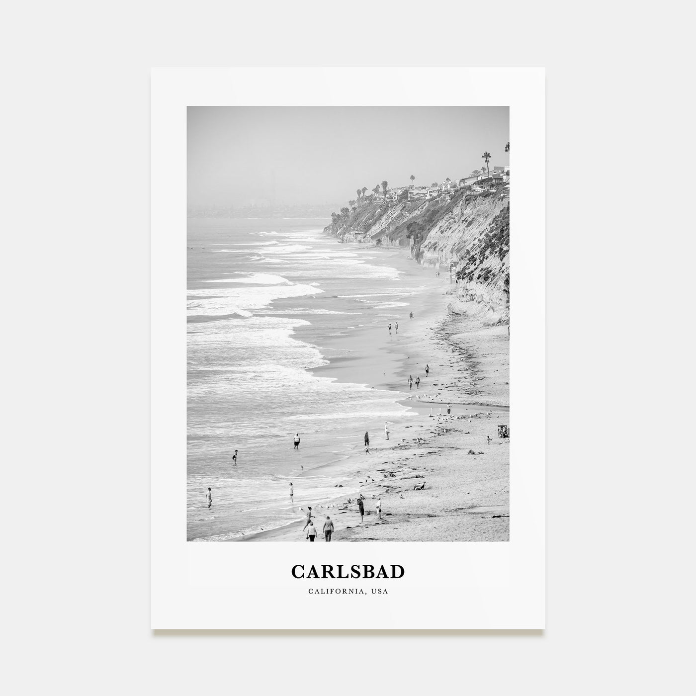 Carlsbad Portrait B&W No 1 Poster