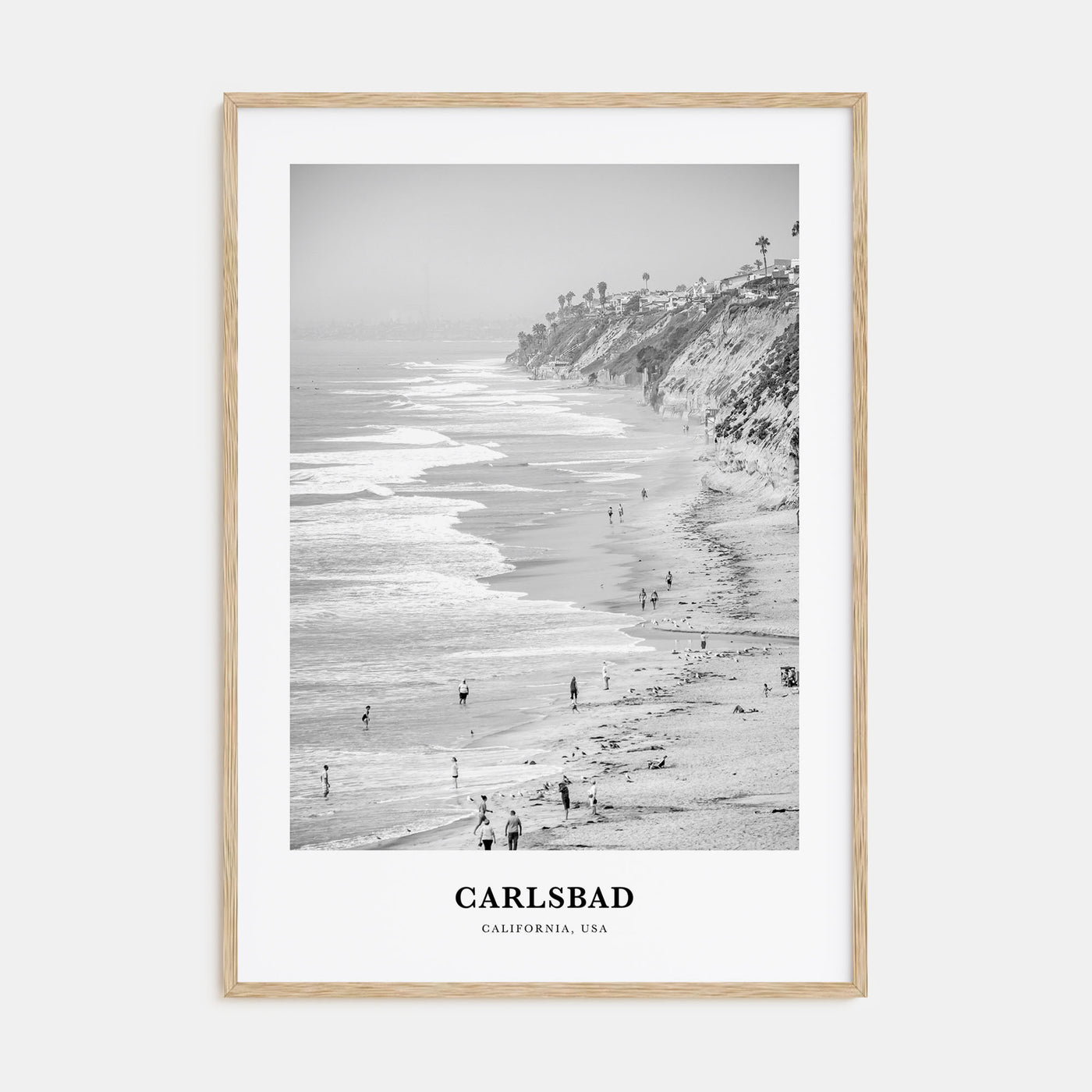 Carlsbad Portrait B&W No 1 Poster