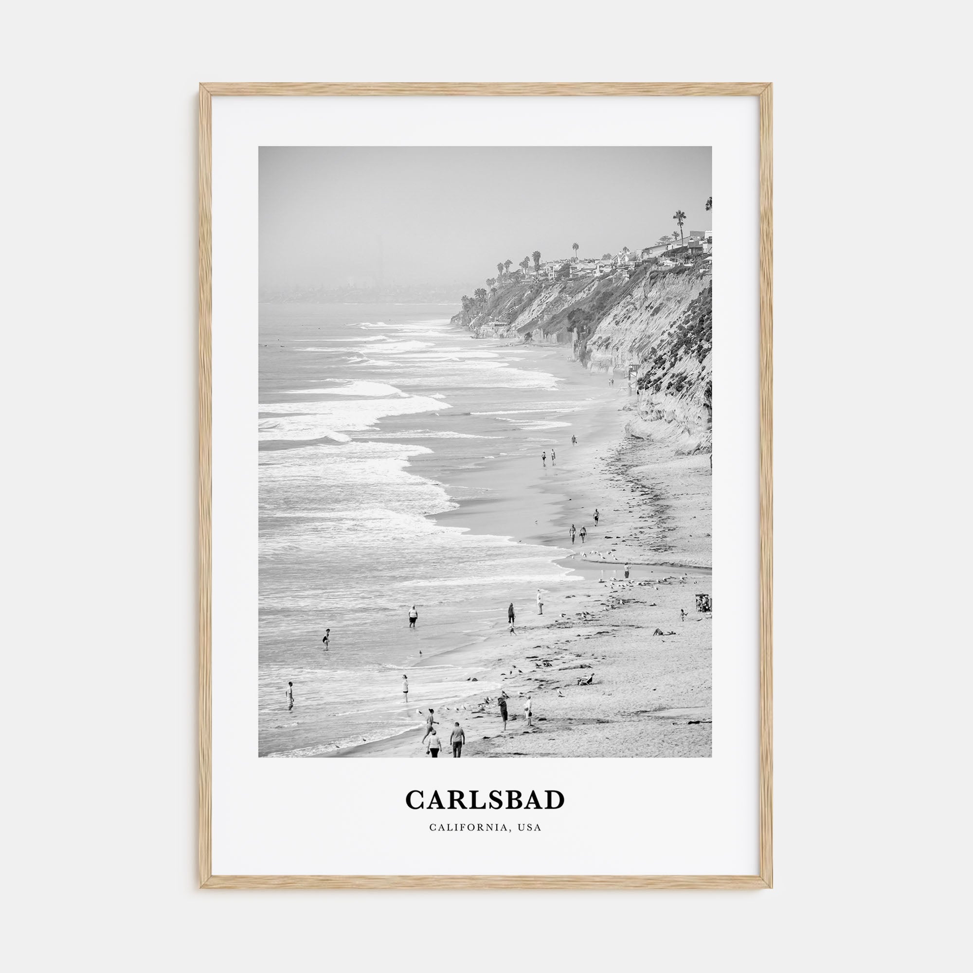 Carlsbad Portrait B&W No 1 Poster