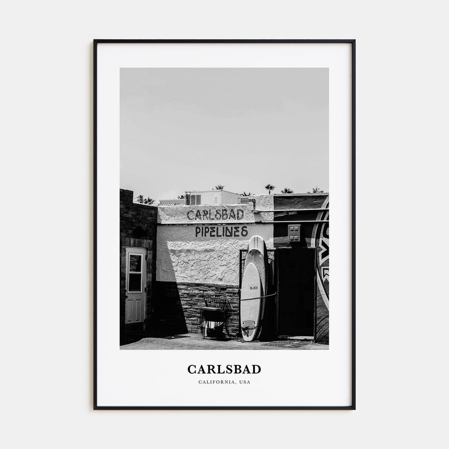 Carlsbad Portrait B&W No 2 Poster
